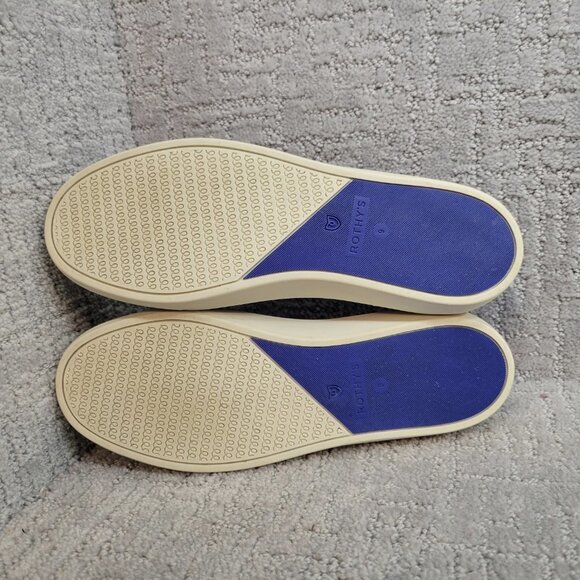 ROTHY'S The Sneaker Women's Size 9 Turquoise Melange Slip On Textile Flat Shoe - Picture 12 of 12